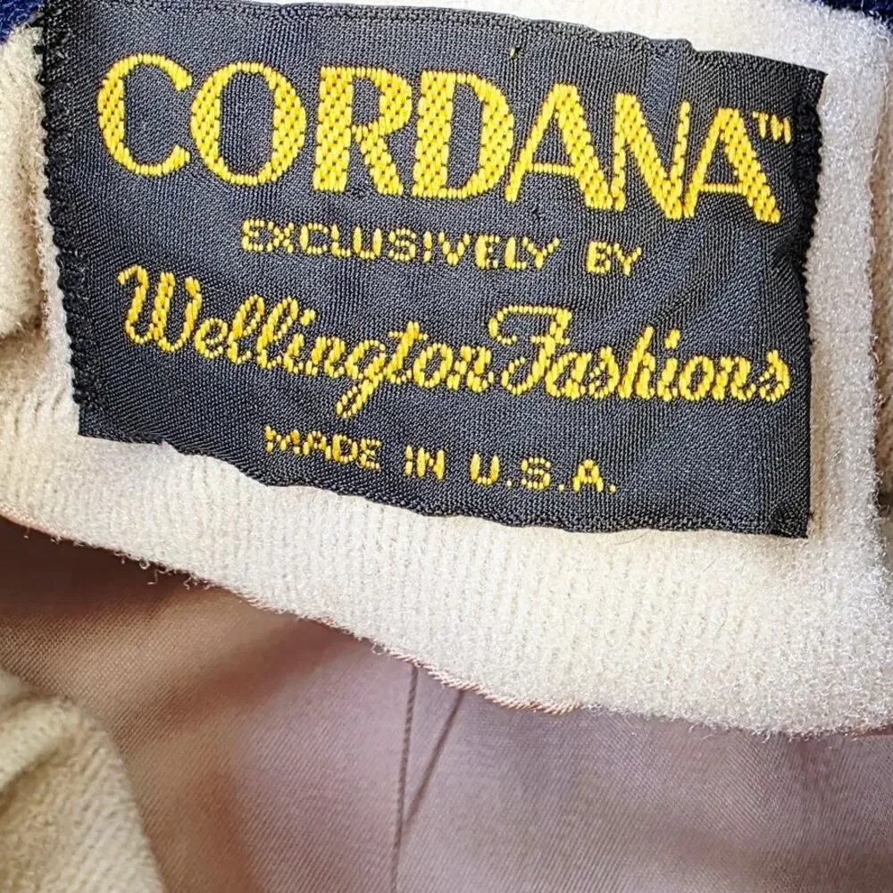 Cordana Wellington Fashion Long Coat Medium Blue Retro Vintage Classic Old Money